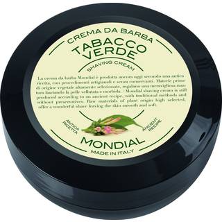 Mondial Shaving Barbercreme i Rejsestørrelse, Green Tobacco, 75 ml.