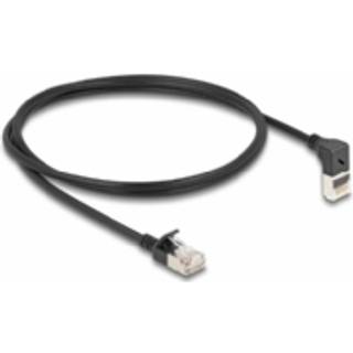 Delock Cat 6A S/FTP Slim RJ45 Kabel 90° Opadvinklet, 1m