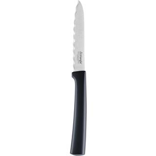 triangle Spirit Tomatenmesser 10 cm mit fließender Welle - Edelstahl - Griff Kunststoff - Schwarz,Silber