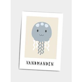 Børneplakat Stjernetegn A5 - Vandmanden