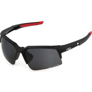 Fila Unisex SFI515 U28G Solbriller Injiceret Sort Grå Firkantet Polariseret