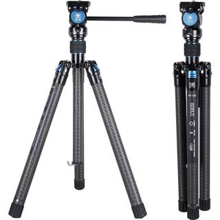 Sirui Carbon Fiber Stampod lette 2 kg med panoramisk v?skehoved 59.8 Kompakt kameratampod Hurtig frigivelse Benops?tning Vendbar midterste s?jle