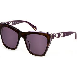 Police Kvinde SPLL36 HEDRON 2 993 Solbriller Acetat Havana Violet Firkantet Normal