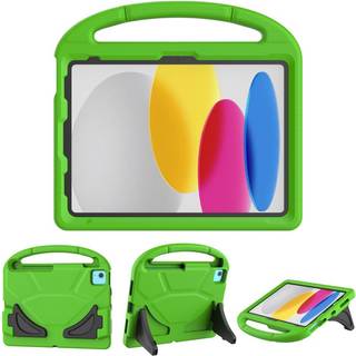 iPad 11" (2025) / iPad 10.9" (2024/2022) EVA Skum Børne Cover m. Kickstand - Grøn