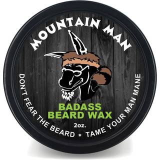 Badass skægpleje skæg voks for mænd - bjergmanden duft 2 oz - blødgør skæg hår efterlader dit skæg og føles mere tæt