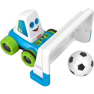 Fisher-Price Preschool Toy Goaldozer Electronic Soccer Game With Net Lights Sounds & Motorised Motion for Sports Play Kids Ages 3 Years