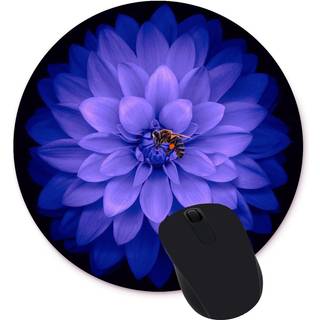 Akvarelblomster rundt mus pad brugerdefineret design gaming mus pad