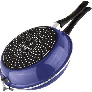 Magefesa 9.4 """" Dobbeltsidet stegepande - perfekt til spansk tortilla & frittata ikke -stick -forglaset st?linduktion kompatibel opvaskemaskine s