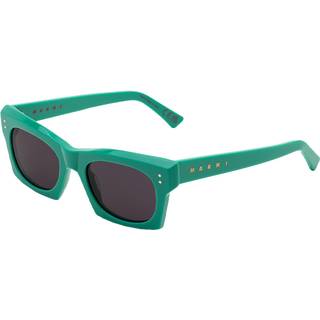Marni Unisex Edku Celadon TS0 Solbriller Acetat Grøn Sort Firkantet Normal