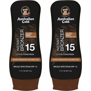 Australian Gold SPF 15 Lotion Bronzer Twin Pack 8 fl oz (pakke med 2)