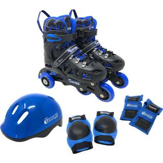 Chicago Skates Inline Training Skate Combo Set - Blue Boys - Sm? st?rrelser J10 -J13