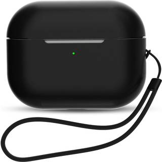 Apple AirPods Pro (1. & 2. Gen.) Hurtel Silikone Cover m. Strop - Sort