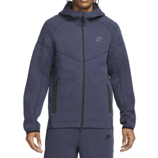 Nike Tech Fleece Windrunner-hættetrøje med lynlås til mænd - blå - XS