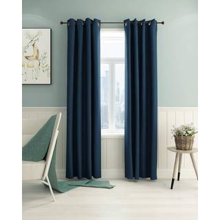 Furinno Collins Blackout Curtain 52x95 in. 1 Panel Dark Blue