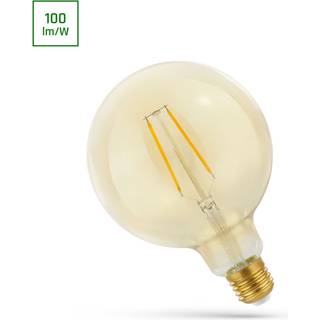 5,5W Smart Home LED globepære - Tuya/Smart Life, Virker med Google Home, Alexa og smartphones, Kultråd, 12,5 cm, E27 - Dæmpbar : Via Smart Home, Kulør : Ekstra varm