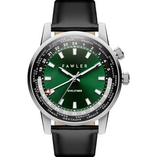 Gentium | Grønt Rustfri Stål Verdensur GMT Ur
