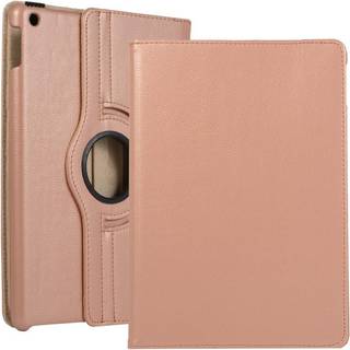 iPad 10.2" (2021 / 2020 / 2019) Klassisk Læder Cover m. 360⁰ Ståfunktion - Rose Gold