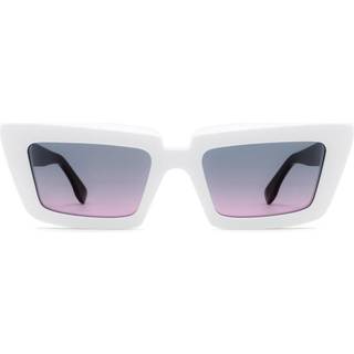 Retrosuperfuture Unisex ZV5 Coccodrillo white Solbriller Acetat Hvid Blå Firkantet Normal Skygge