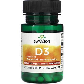 Vitamin D3, 1000 IE - 60 kapsler