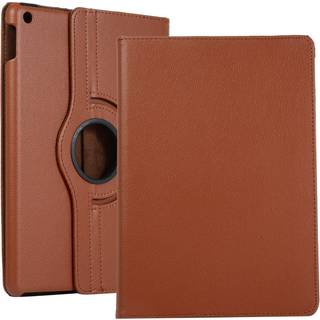 iPad 10.2" (2021 / 2020 / 2019) Klassisk Læder Cover m. 360⁰ Ståfunktion - Brun