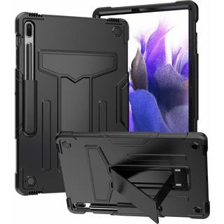 Samsung Galaxy Tab S7 FE Håndværker Cover m. Stander - Sort