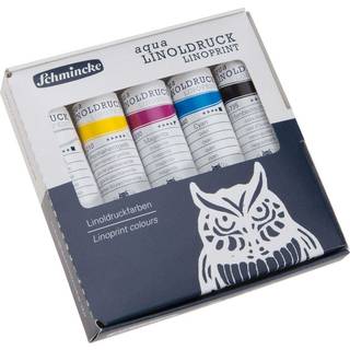 Aqua Linoldruckfarbe Karton Set - Mehrfarbig