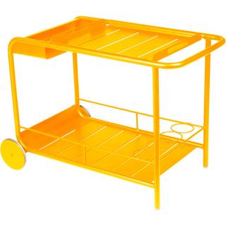 Fermob - Luxembourg Side Bar /Trolley - Honey - Udendørs små borde og sideborde - Frédéric Sofia - Gul - Metal