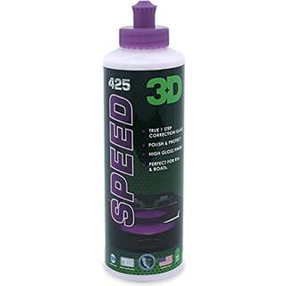 3D Speed ??Car Polish & Wax - 8oz - All -in -One Scratch Remover & Swirl Correction med voksbeskyttelse