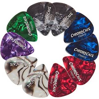 Chromacast Pearl Celluloid Guitar Pick 10 Pack Heavy Gauge (.88mm)