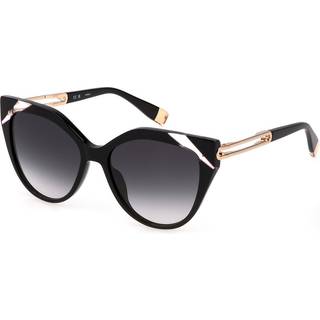 Furla Kvinde SFU683 0700 Solbriller Acetat Sort Grå Cat Eye Normal Skygge