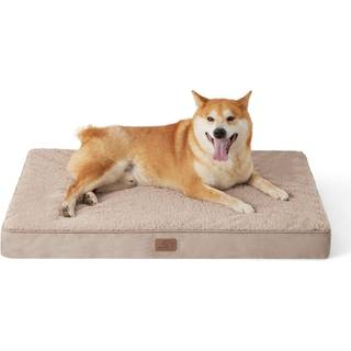 Bedsure Hundeseng til store hunde - Ortopdiske vandttte hvalpesenge med aftageligt vaskbart betrk ggekasse skum kledyrsmtte Velegnet til k