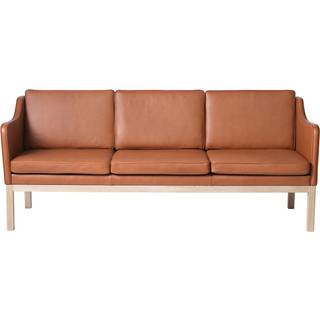 Fdb Møbler J182 3-personers Sofa Zea farvet - 3 personers sofaer Læder Cognac - J1823001100101