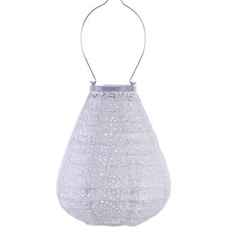 Solcelle lanterne Paisley sølv