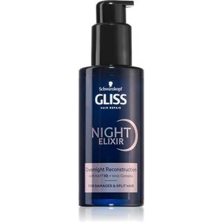 Schwarzkopf Gliss Night Elixir Leave-in eliksir til ødelagte hårspidser 100 ml - 100 ml