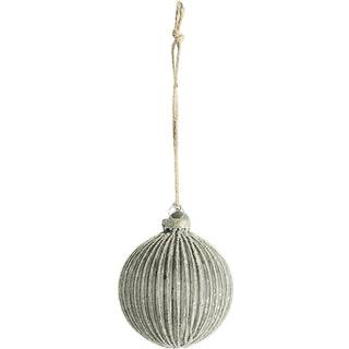 Lene Bjerre Norille julekugle Ø8 cm Dark grey/Silver