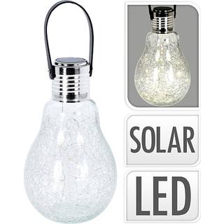 Lone solar lanterne med håndtag 25 cm - sort