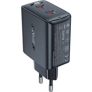 oplader Acefast A49 2x USB-C, 35W PD - Sort