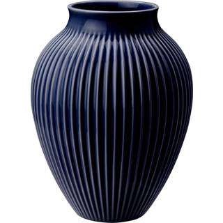 Knabstrup Ripple vase mørkeblå H20 cm