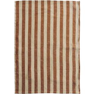 NORDIC viskestykke - sand/brun striber