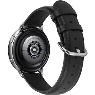 Samsung Galaxy Watch Active2 Ægte Læderrem - 44mm - Sort