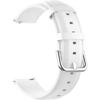 Universal Smartwatch Læder Rem (22mm) - Mat Hvid