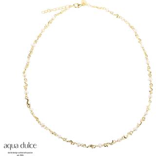 RHUMBA PEARL NECKLACE | GOLDEN