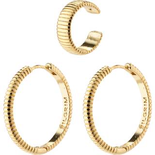 Pilgrim XENA hoop & cuff øreringe guldbelagt
