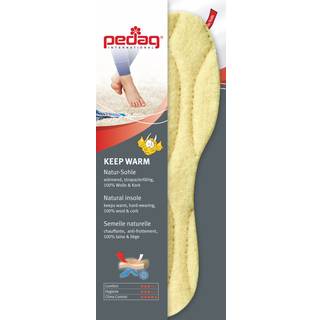 Pedag -børn holder varme isolerende indlægssåler foretaget i tysk quiltet lam uld filmet bund kork indre lag Alle naturlige materialer Toddler 9.