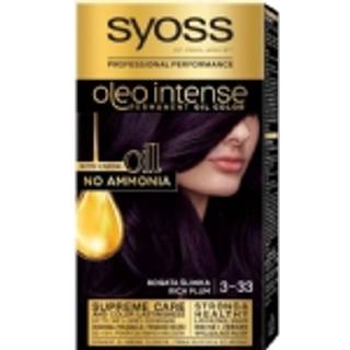 Syoss Oleo Intense Permanent hårfarve Med olie Skygge 3-33 Rich Plum 1 stk. - 1 stk.