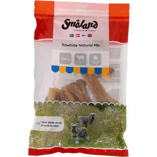 Småland Tørret Kvæghud Hundesnack L 400 g