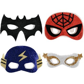 Den goda fen superhelt maske 4 ass. varianter Blå maske