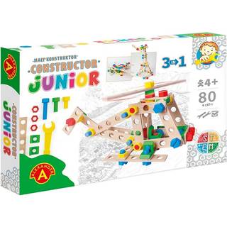 Junior Træ Konstruktionsbyggesæt 3-i-1 Helikopter
