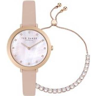 Ted Baker Ammy Pink Dial Leather Strap Ladies Watch BKGFW2304