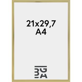 Ramme Aluminum Gold 21x29,7 cm (A4)
